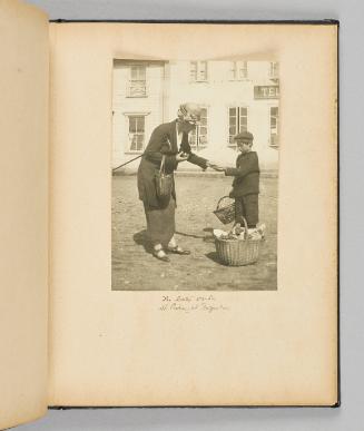 The little vendor. St. Pierre et Miquelon [Page 27 of Happy Voyages with Queenie album]