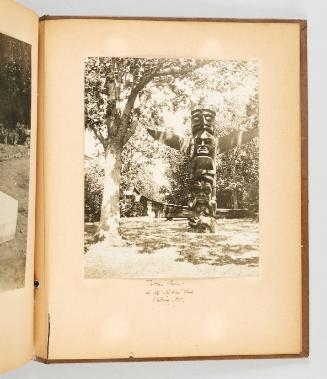 Totem Pole in the Public Park, Victoria, B.C. [Page 51 of Victoria, BC album]