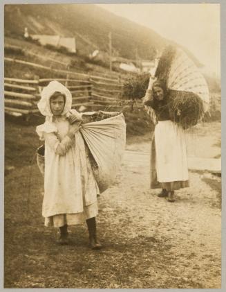 Hermitage [Girl and Woman Carrying Hay]
