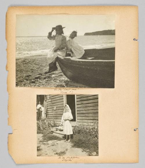 [Girls outside] [Page 78 of Children album]