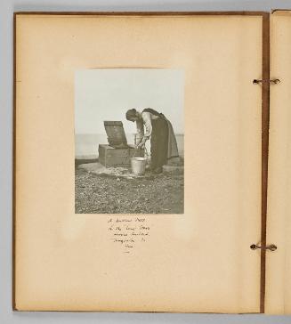 A public well on the "land wash", Havre Aubert, Magdalen Is. Que. [Page 4 of Wells and Pots album]
