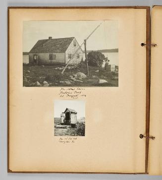The oldest house in St. Maragrets Bay, N.S. ; The old box well, Magdalen Is. [Page 2 of Wells and Pots album]

