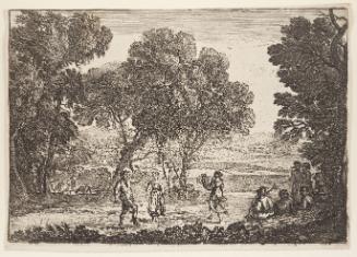 The country dance, small plate