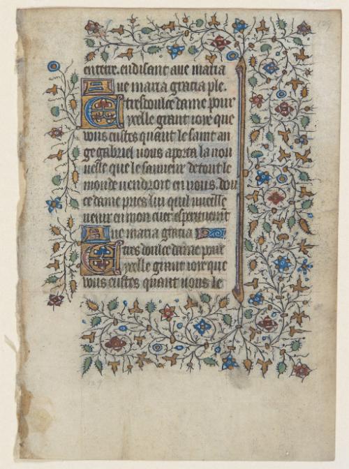Leaf from Book of Hours