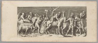 Plate 21, from The Entry of the Emperor Sigismund into Mantua, after friezes in the Palazzo del Te, Mantua