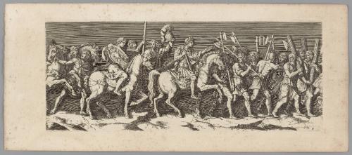 Plate 17, from The Entry of the Emperor Sigismund into Mantua, after friezes in the Palazzo del Te, Mantua