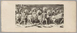 Plate 16, from The Entry of the Emperor Sigismund into Mantua, after friezes in the Palazzo del Te, Mantua