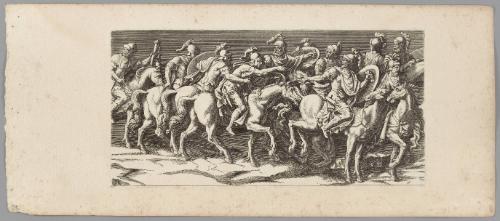 Plate 15, from The Entry of the Emperor Sigismund into Mantua, after friezes in the Palazzo del Te, Mantua