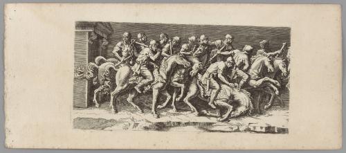 Plate 14, from The Entry of the Emperor Sigismund into Mantua, after friezes in the Palazzo del Te, Mantua