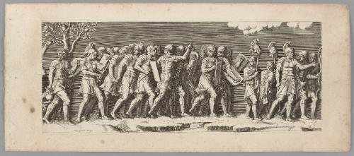 Plate 9, from The Entry of the Emperor Sigismund into Mantua, after friezes in the Palazzo del Te, Mantua