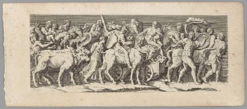 Plate 3, from The Entry of the Emperor Sigismund into Mantua, after friezes in the Palazzo del Te, Mantua