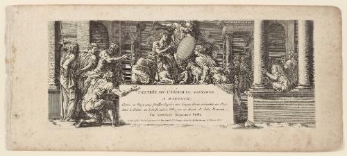 Plate 1, from The Entry of the Emperor Sigismund into Mantua, after friezes in the Palazzo del Te, Mantua