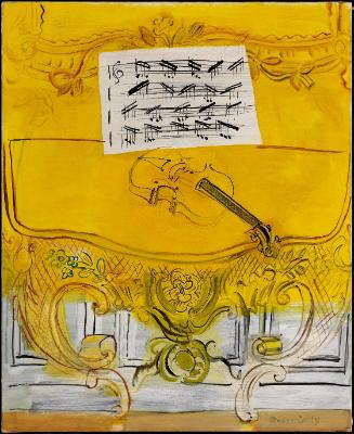 La Console jaune au violon