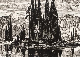Island of Spruce from Portfolio Canadian Drawings Prints by Members of the Group of Seven