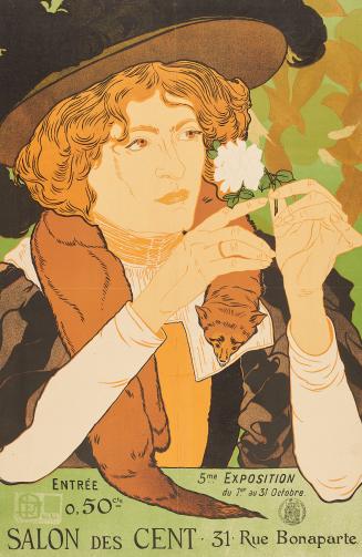 Poster for the 5th exhibition of the Salon des Cent, 1-31 October, 1894