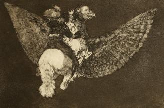 Flying folly (Disparate volante)  Plate 5 from "Los Proverbios"