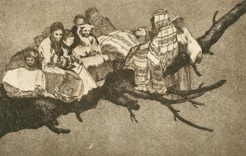 Ridiculous folly (Disparate ridiculo)  Plate 3 from "Los Proverbios"