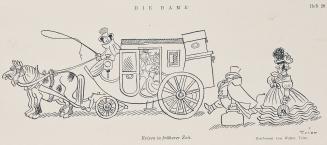 "Reisen in fruherer Zeit" from Die Dame