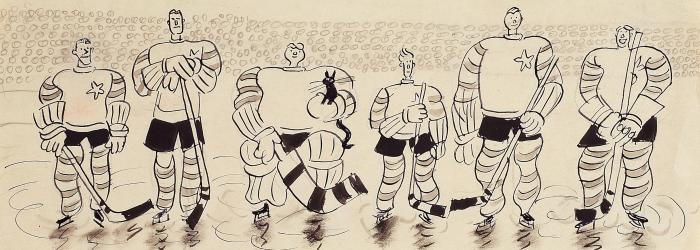 Walter Trier Stellt die Meisterschaft vor: Im Civie   from Berliner Illustrierte Zeitung