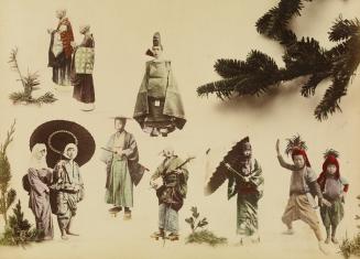 [Ten Figures in Traditional Dress]