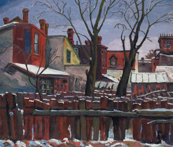 Winter Backyards, Ontario Street 1941. Toronto