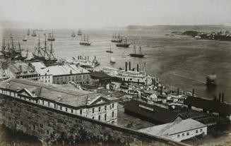 Looking down the S. Lawrence, from Quebec