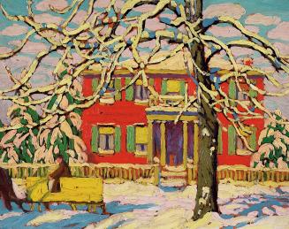 Red House and Yellow Sleigh
