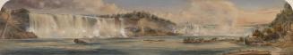 Extensive View of Niagara Falls from Above