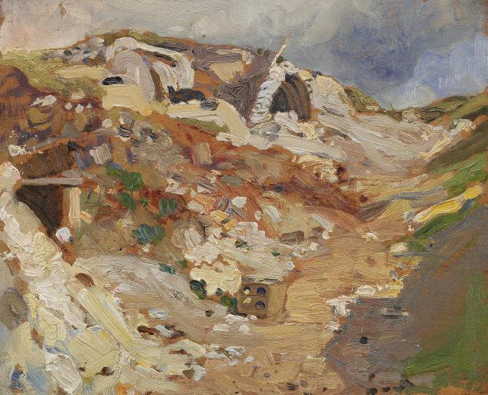 Sketch for "The Sunken Road"