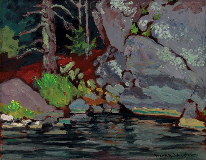 Lichen Covered Rocks, Bryce's Island, Lake of the Woods