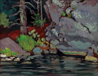 Lichen Covered Rocks, Bryce's Island, Lake of the Woods