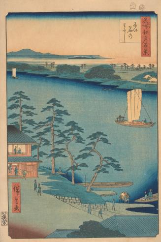 Niijuku Ferry   no.93 from One Hundred Famous Views of Edo