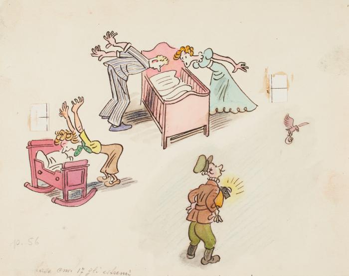 All the Children Disappear, Illustration for page 56 for The Animals' Conference
