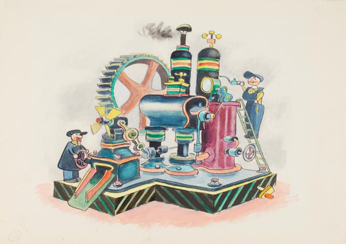 Busy working in Their Factories   Plate 13 from "Doll-Land"