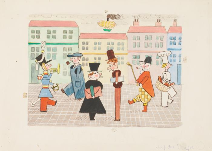 The Hardworking Inhabitants of Toy-Town   Plate 12 from "Doll-Land"