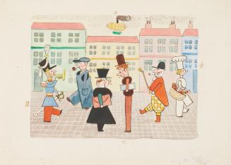 The Hardworking Inhabitants of Toy-Town   Plate 12 from "Doll-Land"