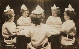 [Girl with large bow]