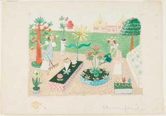 Gardening in Doll-Land   Plate 4 from "Doll-Land"
