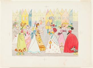 The Inhabitants of Doll-Land Walking in the Sunshine   Plate 2 from "Doll-Land"