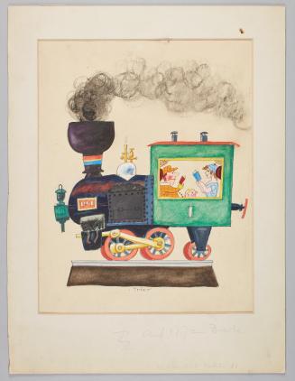 Steam Engine from Die Dame, June 1922