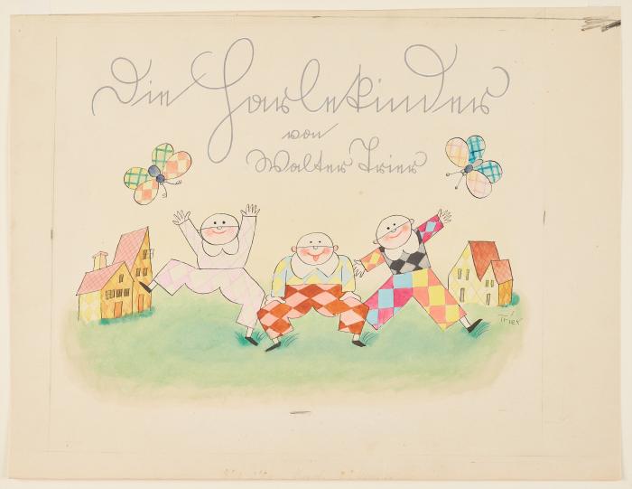 Title page from Fridolins Harlekinder