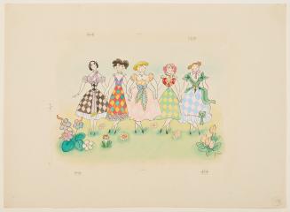 Pretty Maidens in the Meadow, Page 19 from Fridolins Harlekinder