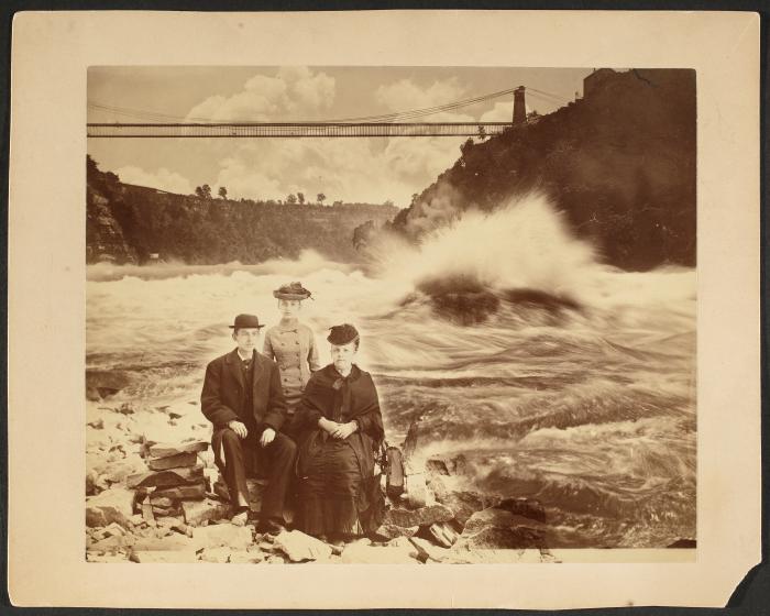 [Group portrait at Niagara Falls]