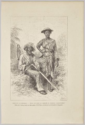 Types de la Martinique, Negre Chasseur de Serpents et Negresse Charbonniere