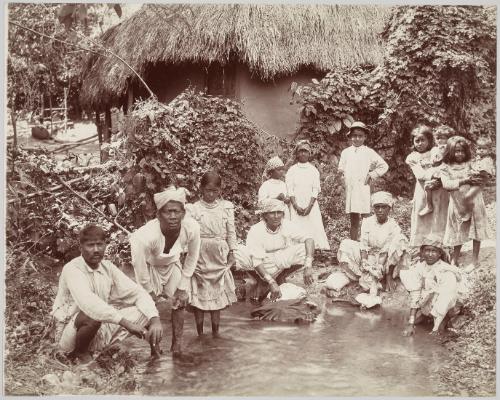 Coolies Washing Clothes, Jamaica