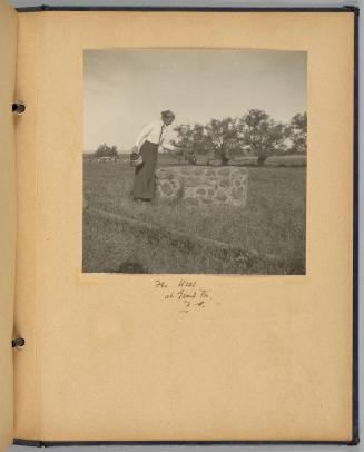 The Well at Grand Pre. N.A. [Page 47 of Happy Voyages with Queenie album]