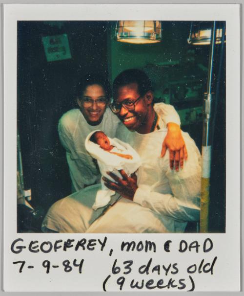 Geoffrey, Mom & Dad, 63 days old (9 weeks)
