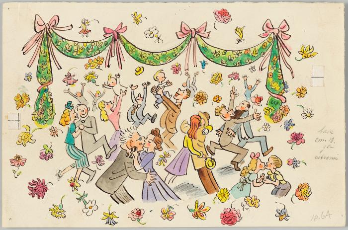 The Statesmen Agree to World Peace, Illustration for Page 63-64 The Animals' Conference
