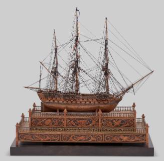 Model Warship: Two-decker, Third-rate (called Scipion)