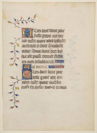 Leaf from Book of Hours